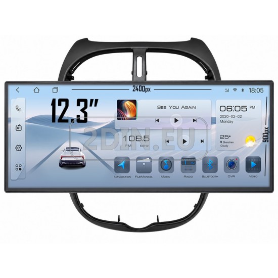 PEUGEOT 206 - 12.3" МУЛТИМЕДИЯ / Навигация android 16